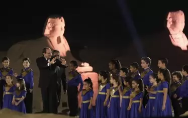  На спектакъла присъстваше и президентът на Египет Абдел-Фатах ел-Сиси. 
