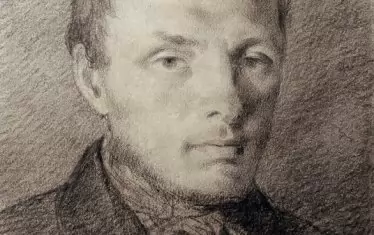 Достоевски преди каторгата и заточението... Рисунка на Константин Трутовски от 1847. 