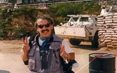  На летището в Сараево.