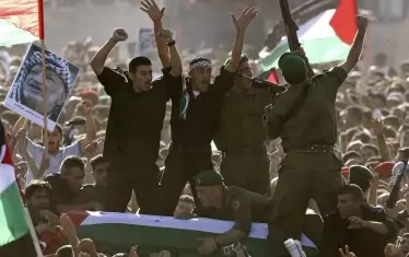  Погребението на Ясер Арафат в Рамала, ноември 2004 г.