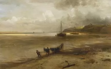  Алексей Саврасов, „Волга край Юревец“ (1870)