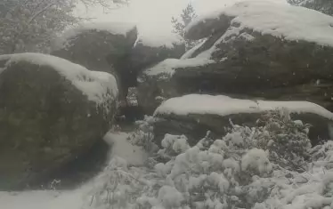 Дори и заснежена, провирачката край Гърмен става за провиране..