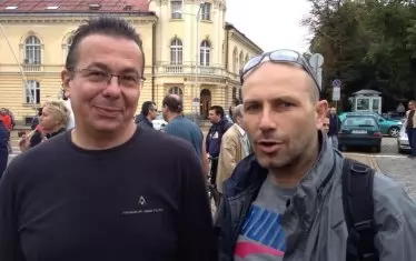 Кедъра и Коко на протест в София през 2013 г.