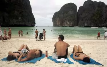 В последните години на туристическия бум Плажът не изглеждаше никак привлекателно.