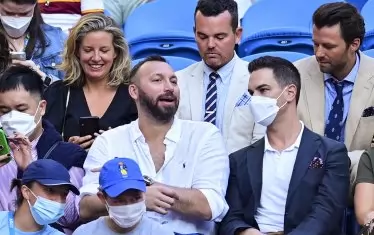 Австралийската легенда в плуването Йън Торп беше сред ВИП зрителите на финала в Мелбърн.