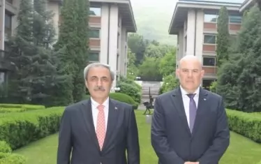 Иван Гешев с главният прокурор на Турция в резиденция Бояна Бекир Шахин