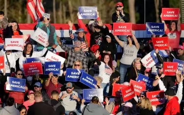 Привърженици на Тръмп на митинг