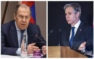  Сергей Лавров (вляво) и Антъни Блинкен.