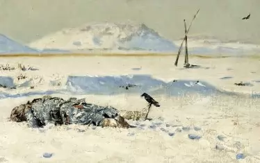 Василий Верешчагин, "Паднал войник".
