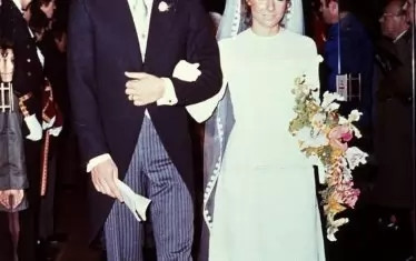 Сватбата на Маурицио Гучи и Патриция Реджани през 1973 г.