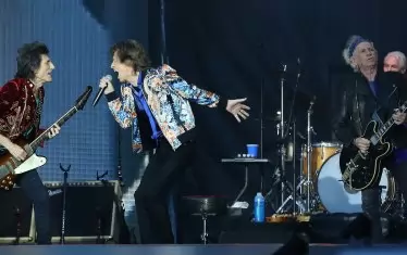  Снимка от последното турне с Чарли Уотс 