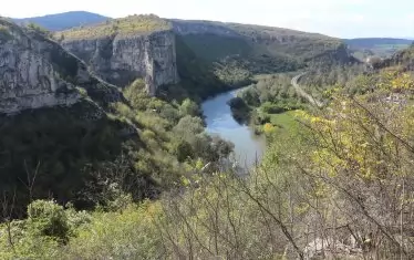 Река Панега, погледната отвисоко.
