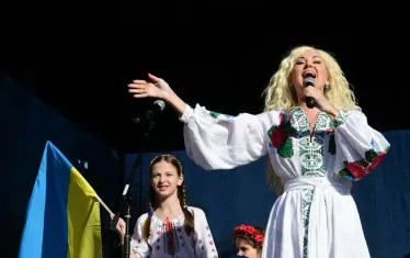  В концерта се включиха и украински музиканти.