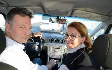 В предизборна обиколка с Ани Салич през 2014 г.