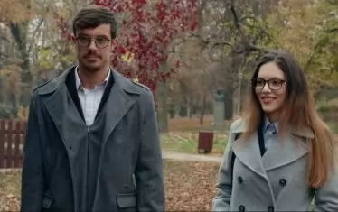 С Филип Буков в сериала „Татковци“.