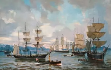 По време на Гражданската война в САЩ руската флотилия патрулира край бреговете на Америка като гаранция, че Великобритания и Франция няма да се намесят на страната на Конфедерацията. 