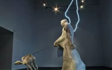 „Пазачът на живите“ от изложбата „О, щастливи дни!“, 2014 г.
