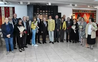  Всички лауреати на отличието, присъстващи на церемонията, се събраха за снимка.