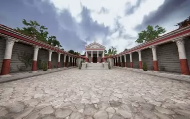  Така е изглеждал храмът на Фортуна през II век.