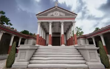  Така е изглеждал храмът на Фортуна през II век.