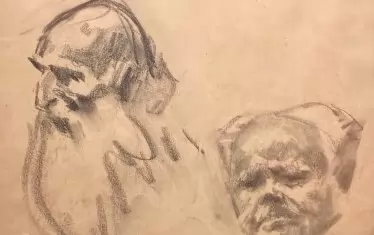 Илия Петров, портретни скици от началото на 50-те години.