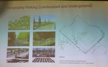 Проектът за нов стадион в Борисовата градина предвижда и изграждането на подземен паркинг, който в комбинация с наземни паркоместа да осигури необходимите поне 1500 места за автомобили.