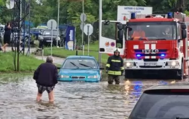Враца е под вода.Снимка: Цветелин Цветанов, bTV