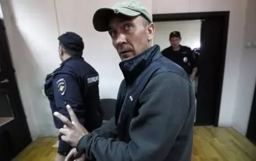  Арестуваният вандал Игор Подпорин, който по време на нападението бил и пиян.