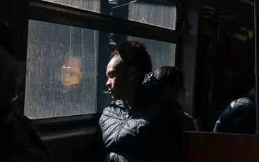 Кадър от изложбата „In Transit - портрети от нюйоркското метро“ 