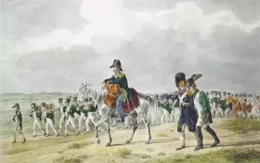 "Четвърти корпус се бори със слабостта и жегата", картина от Албрехт Адам.