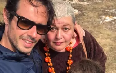 Никола с майка си Зоя и сина Боян.