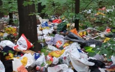 На входа на Ловния парк расте все по-голямо незаконно сметище.