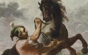  Буцефал – дивият жребец, който става  верен спътник на македонския цар. 