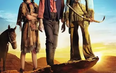  Плакатът на "Младият вожд Винету"  - филмът, който разпали полемиката в Германия.