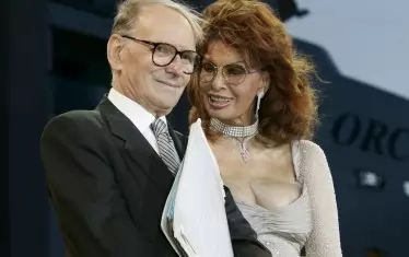  С великия филмов композитор Енио Мориконе. 