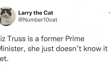  Тръс е бивш министър-председател, обяви дори главният мишелов на "Даунинг Стрийт" 10 