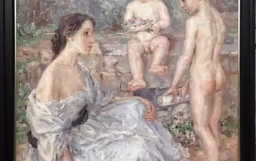  Елена Карамихайлова (1875–1961) „Оптимизъм“, 1919 маслени бои върху платно, 125 х 105 cm Национална галерия