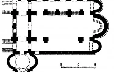  План на базиликата, изготвен от Андрей Грабар.