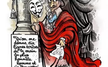 Кардинал Ришельо - изобретателят на социалните мрежи: "Ако ми дадете 10 реда, написани от ръката на най-честния човек, ще намеря за какво да го обеся".