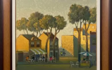 Иван Кирков, „Моята Аркадия“, акрил, платно,65 x 65, 2007
НБУ