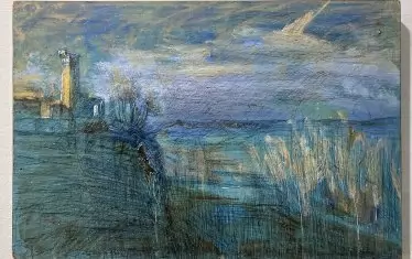 Алцек Мишев, „Визоне“, 
масл. бои, дъска, 30 Х 45, 2009
Собственост на автора