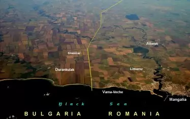  Трасето на евентуална ограда в Добруджа