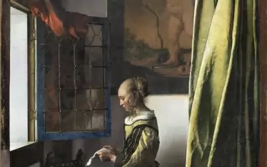 Йоханес Вермеер, "Жена чете писмо на прозореца", 1657–1659