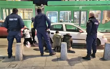 Поредна гонка с мигранти в София завърши с катастрофа