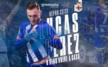 На 31 декември "Депортиво" (Ла Коруня) представи Лукас Перес като ново попълнение.