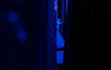  Велислав Павлов в сцена от спектакъла.