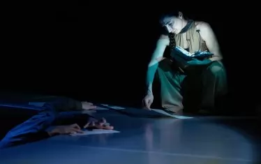  Снежина Петрова в "Хоро" - авторът и Капанката. 