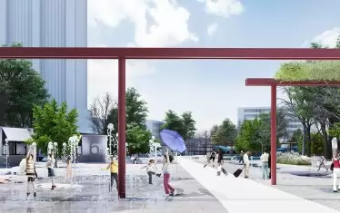 Проектът на "Ени Калър", "Пони архитекти", "НССН Дизайн", класиран на второ място в Добрич. 