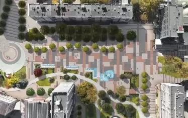 Проектът за развитие на центъра на Добрич на "Проектантско бюро Албена", предпочитан от града, е класиран на трето място. 