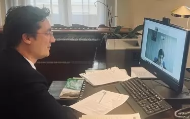 Кьовеши е провела видео разговор с министъра на правосъдието Крум Зарков.